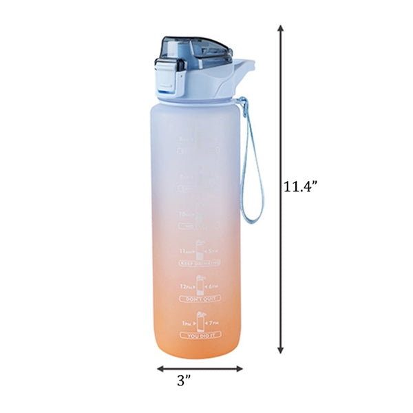 32 OZ Motivational Water Bottle