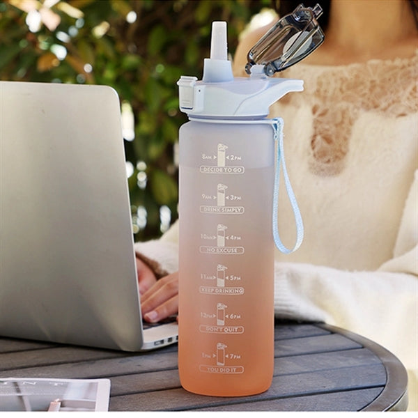 32 OZ Motivational Water Bottle
