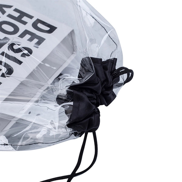 Clear PVC Drawstring Cinch Bag