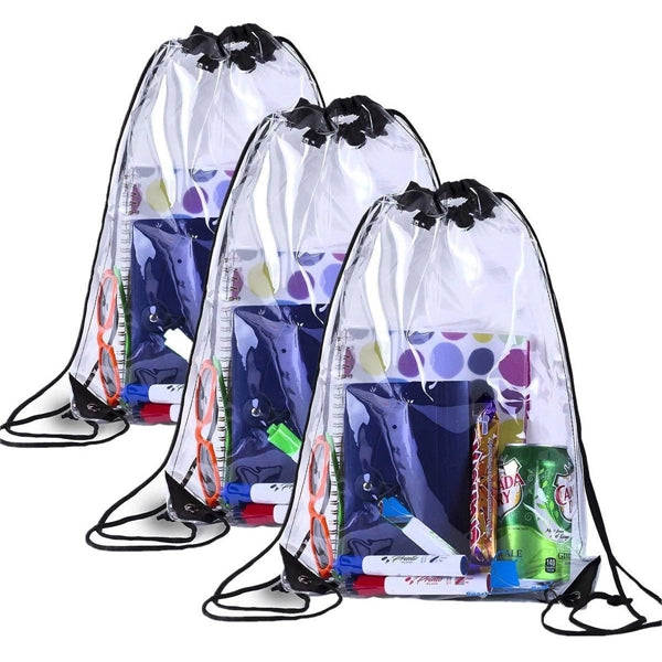 Clear PVC Drawstring Cinch Bag