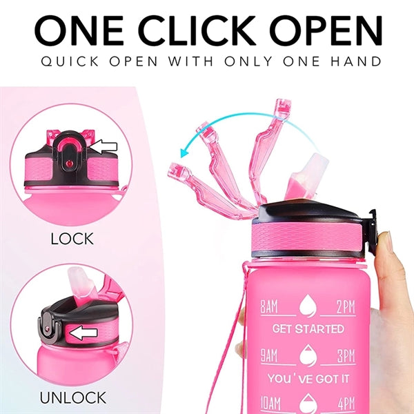 32 OZ Motivational Water Bottles