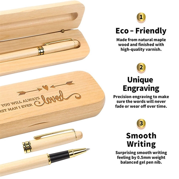 Bamboo Ballpoint Pen Set