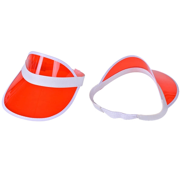 Clear Retro Vibes PVC Poker Visor