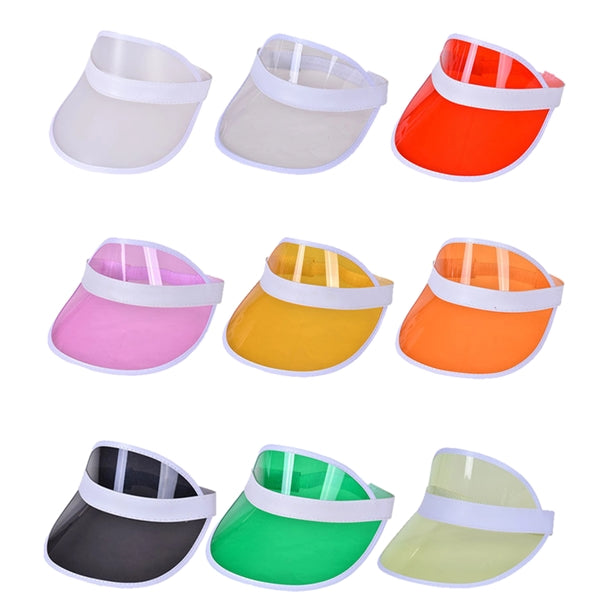 Clear Retro Vibes PVC Poker Visor