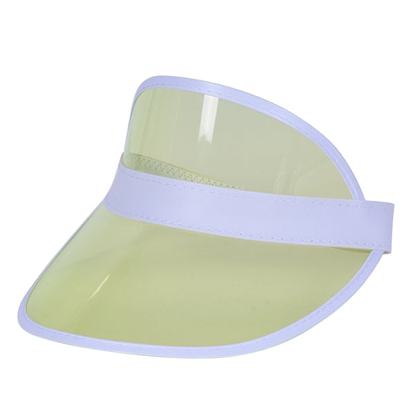 Clear Retro Vibes PVC Poker Visor