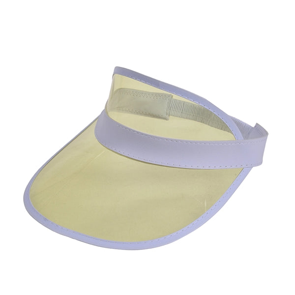 Clear Retro Vibes PVC Poker Visor