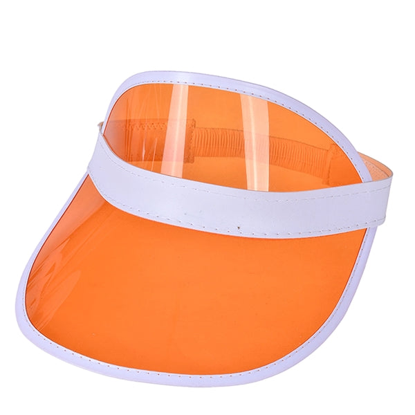 Clear Retro Vibes PVC Poker Visor