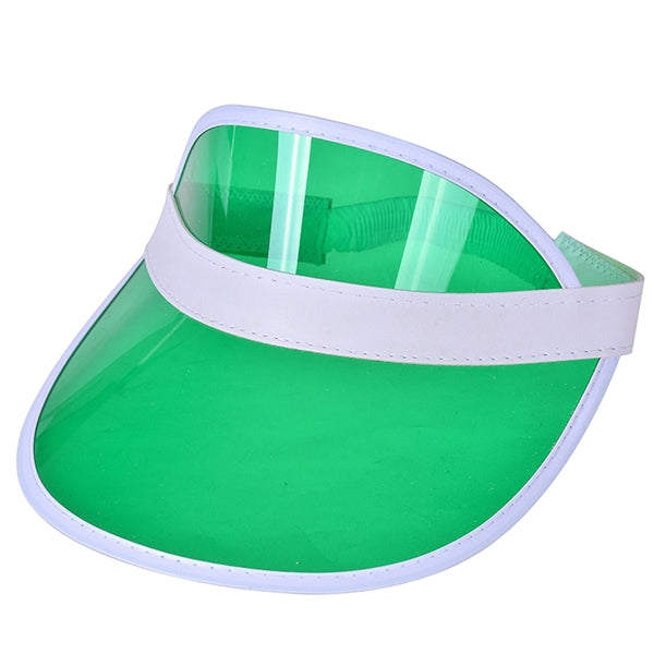 Clear Retro Vibes PVC Poker Visor