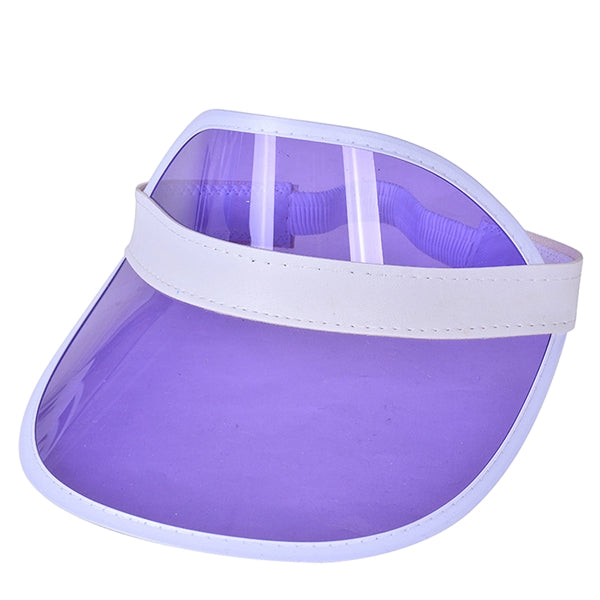 Clear Retro Vibes PVC Poker Visor