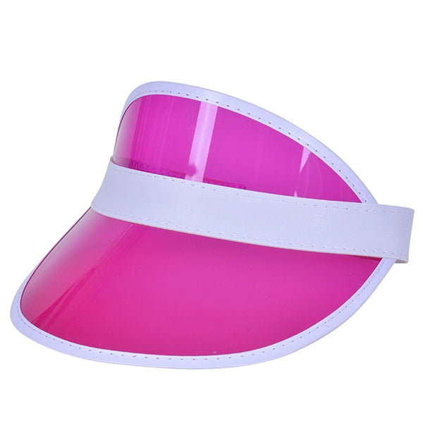 Clear Retro Vibes PVC Poker Visor