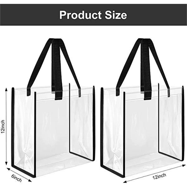 Clear Tote Bags 12" x 12" x 6"