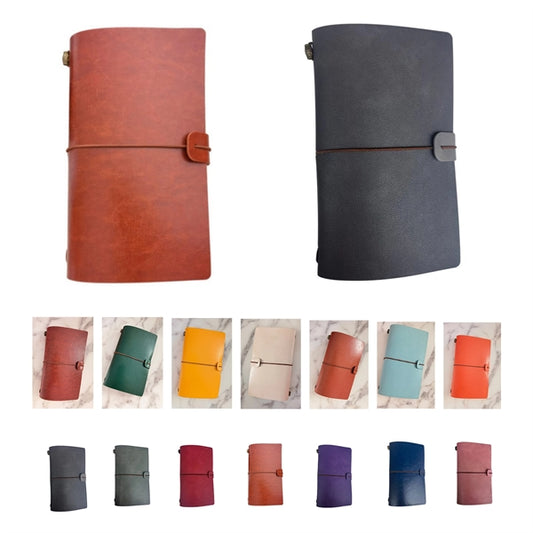 Vintage Leather Refillable Travel Journal Sketch Notebook