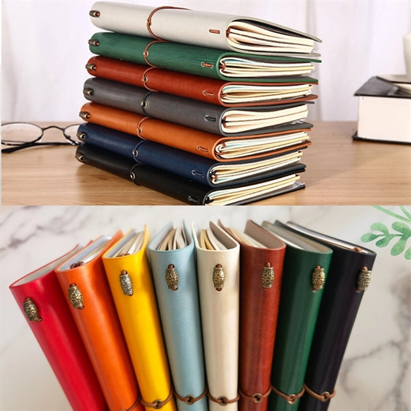 Vintage Leather Refillable Travel Journal Sketch Notebook