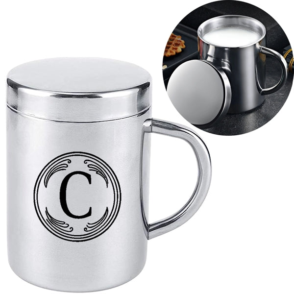 Stainless Steel Double Wall Mug With Lid