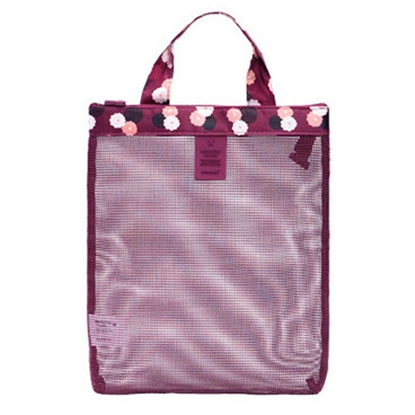 Coating Mesh Handy Pouch Bag