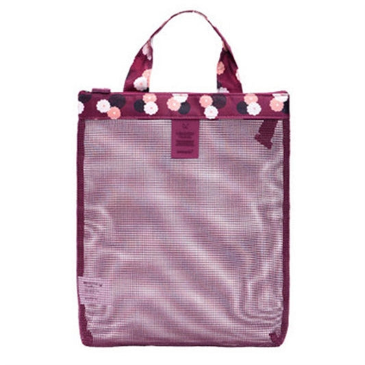Coating Mesh Handy Pouch Bag