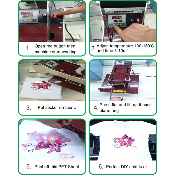 Full Color Heat DTF Transfers