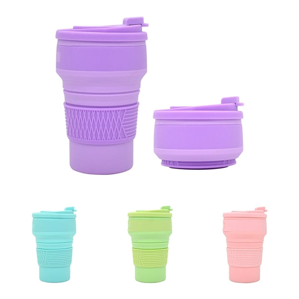 11oz Silicone Folding Outdoor Cup Collapsible Car Coffee Mug