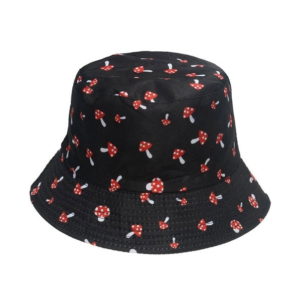 Unisex Print Double Side Wear Reversible Bucket Hat