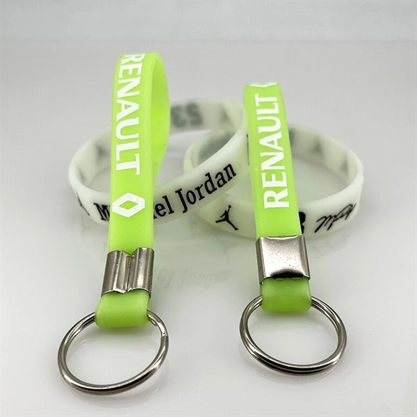Silicone Bracelet Keyring