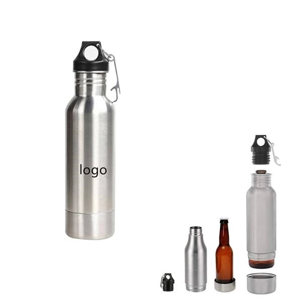 Stainless Steel Double-Walled Insulated Beer Bottle Holder