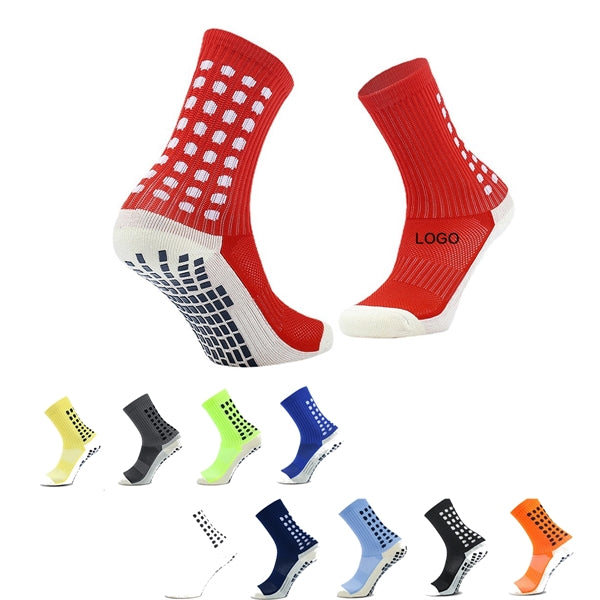 Colour Football Suction Cup Grip Anti Slip Soccer Socks