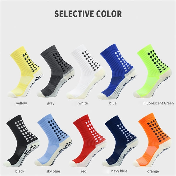 Colour Football Suction Cup Grip Anti Slip Soccer Socks
