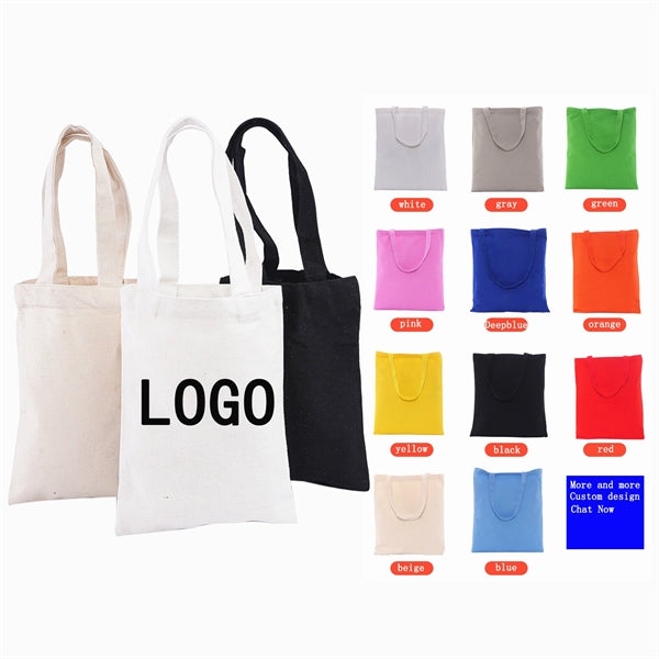 Canvas Tote Bag with Zipper