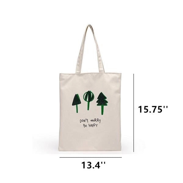 Canvas Tote Bag with Zipper