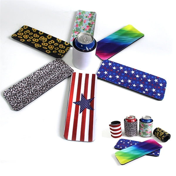 Full Color Non-slip Drinks Can Cooler Sleeve Cover Holder