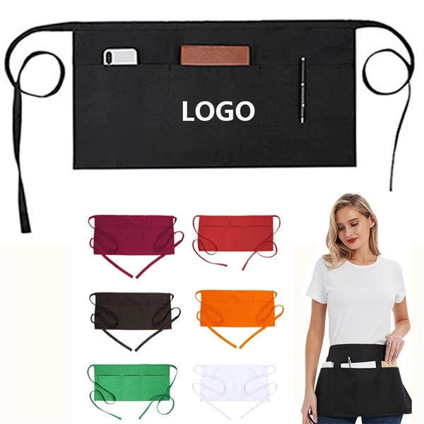 3 Pockets Waist Apron-Unisex
