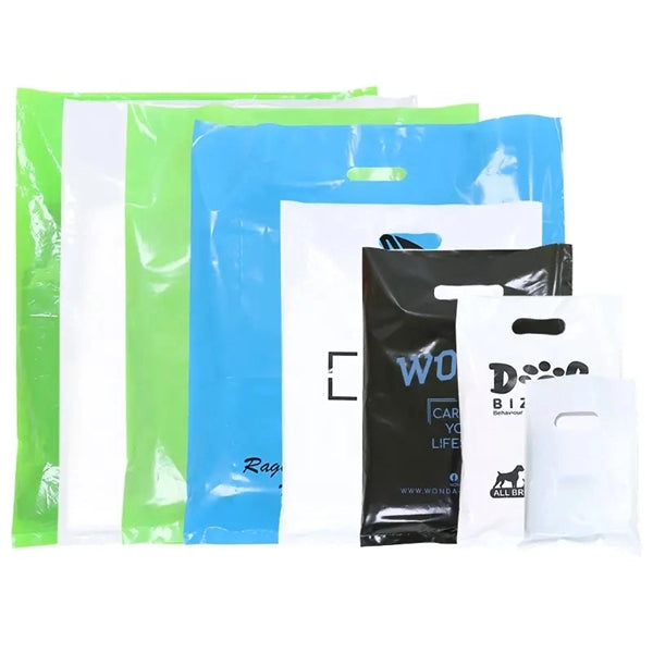 Recyclable Die Cut Handle Plastic Bag (14"x18")