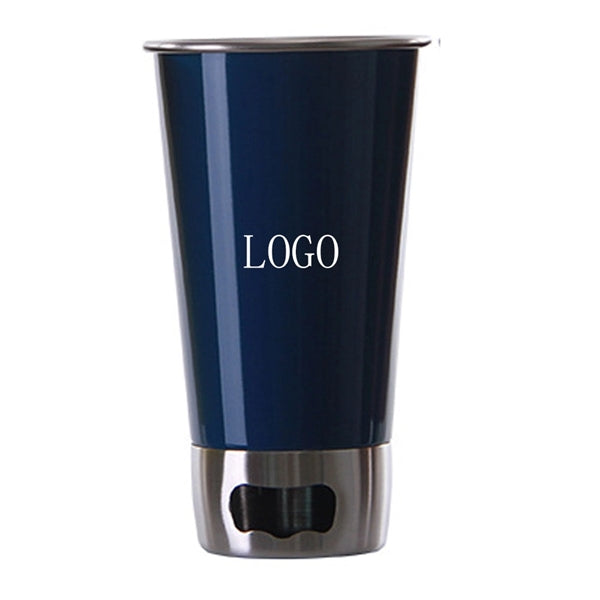 Stainless Steel Tumbler with Bottle Opener