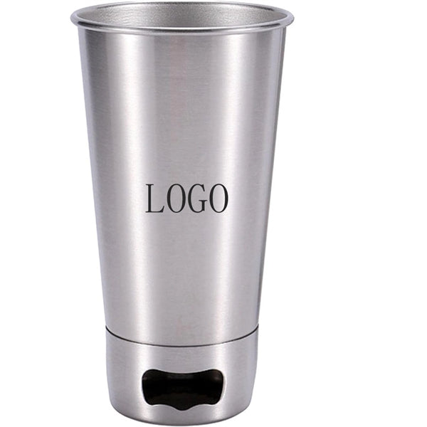 Stainless Steel Tumbler with Bottle Opener