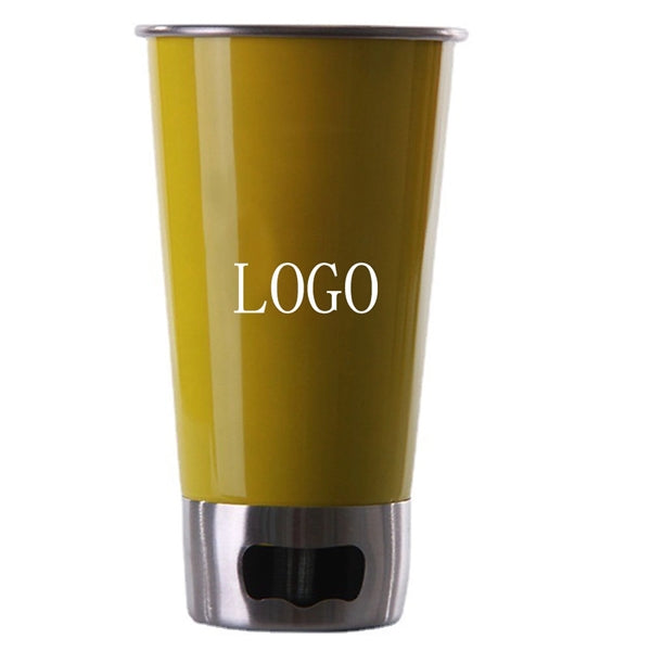 Stainless Steel Tumbler with Bottle Opener