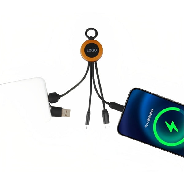 6" Eco-friendly LED Multifunction Type-C Charging Cable