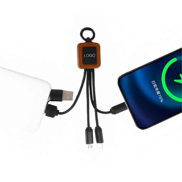 6" Eco-friendly LED Multifunction Type-C Charging Cable