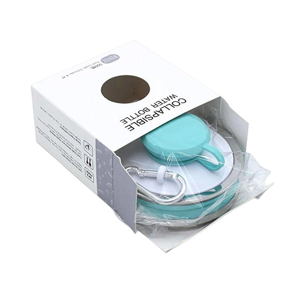 500 ML Silicone Collapsible Water Bottle With Carabiner