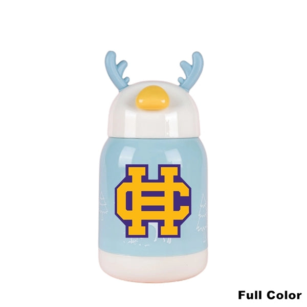 380 ML Glass Water Drinks Bottles Deer Cartoon Animal Cup