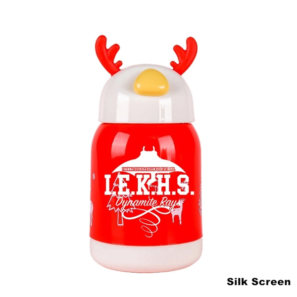 380 ML Glass Water Drinks Bottles Deer Cartoon Animal Cup