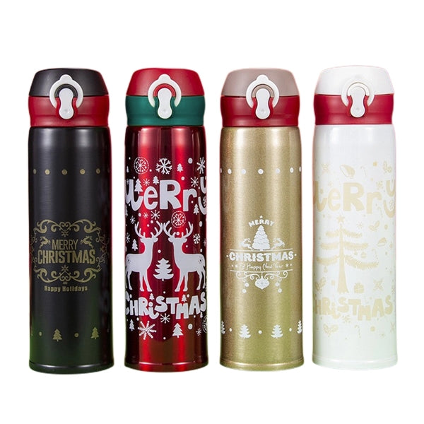16.9 oz Christmas Bounce Stainless Steel Water Bottle