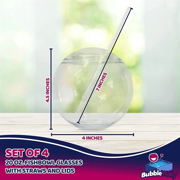 20Oz Fishbowl Clear Cups