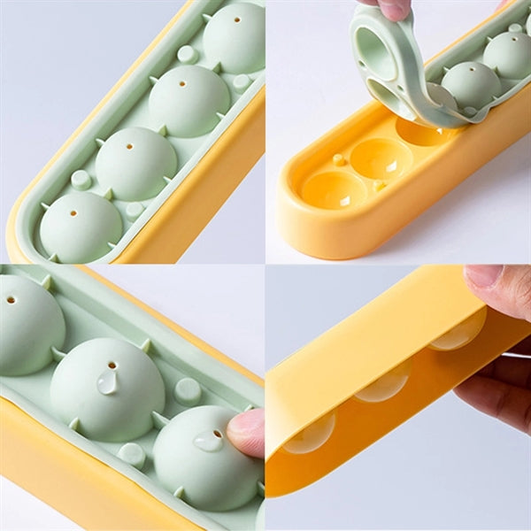 Easy Release Round Ice Cube Tray Ball Ice-Making Mold