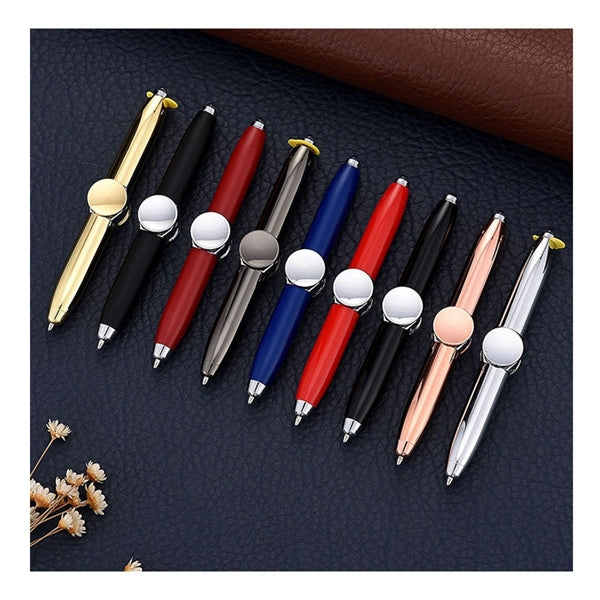 Anti Stress Relief Led Light Hand Spinner Ballpoint Pen