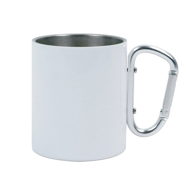 10 oz.Stainless Steel Cup With Carabiner Handle