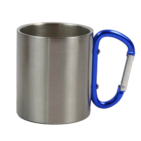 10 oz.Stainless Steel Cup With Carabiner Handle