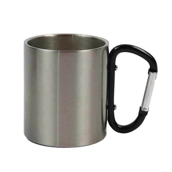 10 oz.Stainless Steel Cup With Carabiner Handle