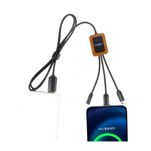 39 inch Eco-friendly LED Multifunction Type-C Charging Cable