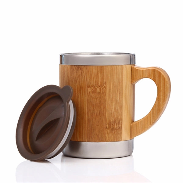 Wood Grain Mug With Handle