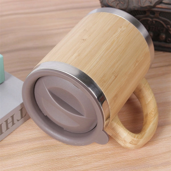Wood Grain Mug With Handle